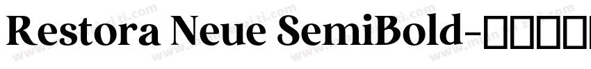 Restora Neue SemiBold字体转换